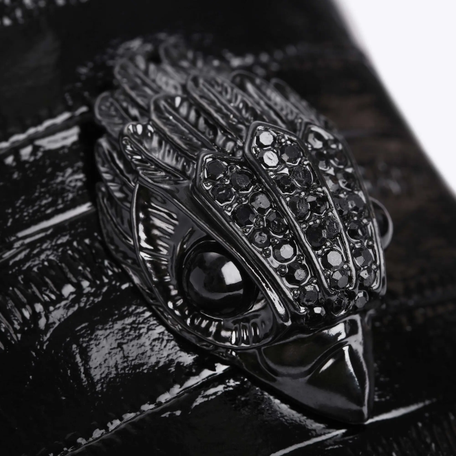 Kurt Geiger hombres londres hugh eagle anguila patente 2LPR659 | calzados negro